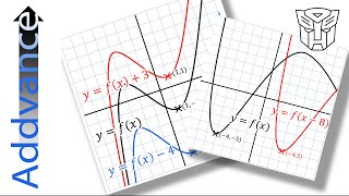 Graphs Transformations Translations  GCSE Alevel and IB Maths  Addvance Maths 😊➕ [upl. by Sawtelle]