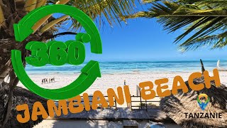 ZANZIBAR Plage JAMBIANI en 360° [upl. by Yatnahs137]