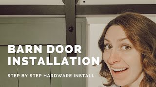 How To Install Barn Door Hardware [upl. by Restivo]