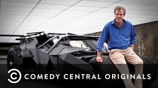 Jeremy Clarkson Reviews The Batmobile  Comedy Central Original [upl. by Eisse324]