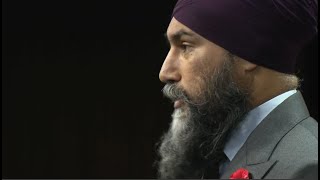 Jagmeet Singh proposes GST rebate on home heating – October 31 2023 [upl. by Enilorac773]