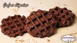 Recette des Gaufres Liégeoises Tout Chocolat [upl. by Llebanna]