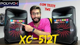 LANÇAMENTO POLYVOX XC512T 400w Agora com TWS e Bons GRAVES Unboxing [upl. by Bautram543]