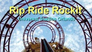 Rip Ride Rockit Front Seat HD POV Universal Studios Orlando [upl. by Andersen]