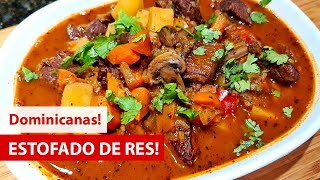 Como hacer ESTOFADO de RES 🍖🥕🌶🧅 DELICIOSO  Cocina Dominicana 🇩🇴 [upl. by Ru]