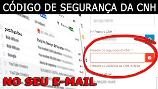 CÓDIGO DE SEGURANÇA  CNH DE TODOS OS ESTADOS PARA TODO O BRASIL  COMO E ONDE CONSULTAR [upl. by Egerton]