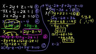 Solving a System of 3 Equations and 3 Variables with Substitution [upl. by Naerol751]