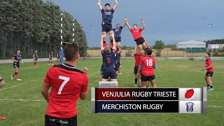 RUGBY U17 amp U19  Venjulia Rugby Trieste VS Merchiston Rugby Edimburgh  Trieste 27082022 [upl. by Puglia]