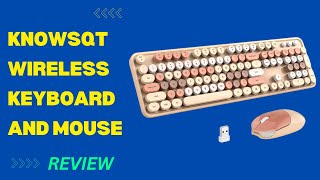 KNOWSQT Wireless Keyboard and Mouse Combo Streamlined Productivity Review [upl. by Obadiah678]