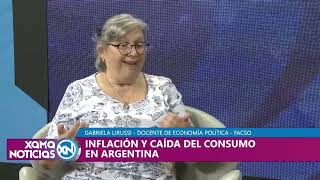 Inflación y caída del consumo en Argentina 07032024 [upl. by Trebliw551]