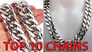 TOP 10 SILVER CHAIN DESIGNS FOR MEN  SILVER ROPE CHAIN [upl. by Watts387]