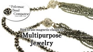 How to Use Magnetic Claspse for Making MultiPurpose Jewelry [upl. by Yaral]