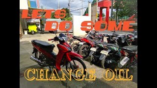 SYM BONUS 110 CHANGE OIL [upl. by Atirec]