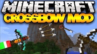 Minecraft CROSSBOWS Automatic TNT Crossbows  Mod Showcase [upl. by Neetsirk]