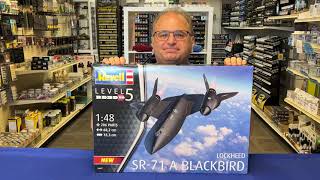 The NEW Revell 148 SR71 A Blackbird Model kit preview [upl. by Nirok]