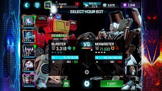 Blaster vs Mixmaster  RoK  Transformers Forged to Fight [upl. by Johanna]