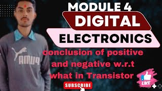 Positive and Negative in Transistor with respect to each otherdgca module 4 electronics fundamen [upl. by Gabriella]