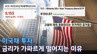 미국채 투자 최근 금리가 가파르게 떨어지는 이유 ft ACE미국30년국채액티브 TLT TMF [upl. by Paryavi945]