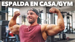 RUTINA DE ESPALDA EN CASA O GYM  GYMTOPZ [upl. by Cirillo676]