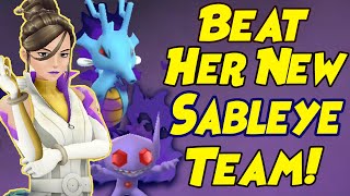 How to Beat Sierra NEW Shadow Sableye Oct 2023 Team in Pokemon GO with Kingdra [upl. by Thistle]