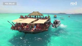 Paul Gow visits Cloud 9 an ocean bar in Fiji  2015 Fiji International [upl. by Wilona]