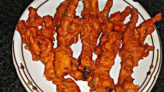 panje ke pakode murga panja recipe murge ke panje kaise banaen chicken feet recipe [upl. by Aratahs]