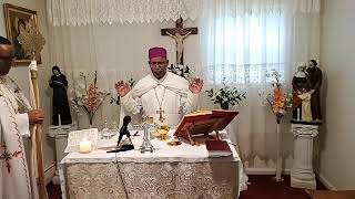 Qidase Mass Third Week of Easter by Archbishop Mengisteab Tesfamariam 05032020 [upl. by Delora]