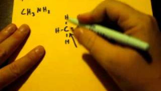 Lewis Dot Structure of CH3NH2 methylamine [upl. by Bloxberg]