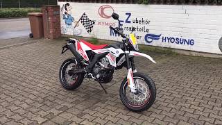 Mondial SMX 125i Supermoto  Motard Red  Walkaround [upl. by Adnawed]