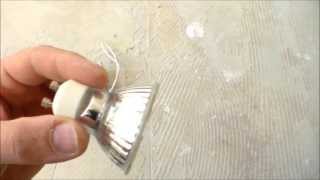 comment installer un spot led encastrablehow to install LED recessed spot [upl. by Alwin]