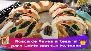 Rosca de Reyes artesanal para lucirte con tus invitados [upl. by Euqininod]