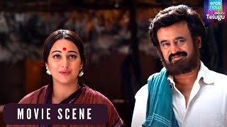 Lingaa Movie Scene Rajnikanth Sells His Palace And Lives Ordinary lifeTelugu Movie  Sonakshi [upl. by Aehtrod]