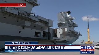 British ship at Naval Station Mayport  HMS Queen Elizabeth in Florida [upl. by Barthold454]