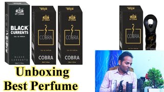 UNBOXING STJOHN Cobra 30ml Pack of 2 amp Black Current 50ml Body Perfume Combo Gift Pack [upl. by Antoni]