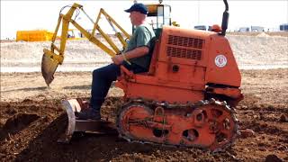 Aveling Barford Calf Dozer Vintage amp Classic Plant Great Dorset Steam Fair 2017 [upl. by Ijan446]