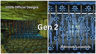 Top 5 Gen 2 RatholesBase Locations W Designs Updated  Ark [upl. by Neumark]