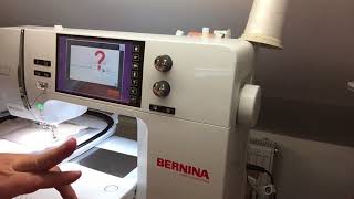 Stickmaschine Bernina 700 wie man sich in den Finger stickt [upl. by Ettesel477]