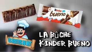 LA BÛCHE AU KINDER BUENO simple et rapide  Recette du Net  RONIX [upl. by Alehc]