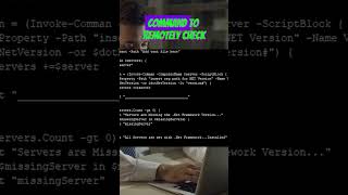 HOW TO CHECK A SERVERS NET FRAMEWORK VERSION powershelltraining powershell framework [upl. by Jaquiss501]