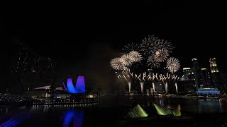 Singapore Countdown to 2019 with Fireworks Display by Star Island [upl. by Yecniuq]