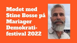 CLASSIC1 Mødet med Stine Bosse på Mariager Demokratifestival 2022 [upl. by Edaj]