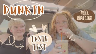 🎃Dunkin Donuts FALL Menu Taste Test🎃🍂 [upl. by Irik]