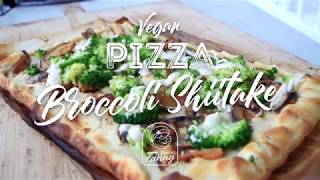 Recept Vegan Pizza Broccoli Shiitake [upl. by Yrovi]