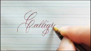 Learn calligraphy  Beautiful Handwriting calligraphy handwriting [upl. by Norrat680]