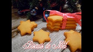 Biscuits de Noël  sablés au beurre  Famous French Christmas Cookies very easy  FACILE ET RAPIDE [upl. by Julie]