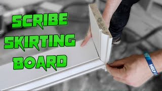 How To Install Skirting Board And Cut Scribe Corners quotquotBonus Contentquotquot The Ultimate Scribing Tool [upl. by Enilrae]