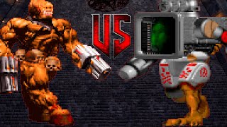 Apocalipsis vs Cyber Romero  Colorful Hell Monster Infighting  DOOM RETRO ARENA video game battles [upl. by Bopp]