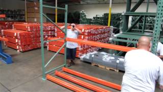 How to Assemble Your Pallet Rack Shelving [upl. by Ihc352]