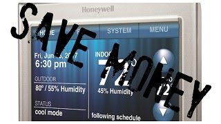 Honeywell Smart WiFi Thermostat  Setup and use [upl. by Karrie]