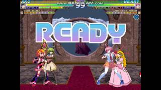 MUGEN Request Ako amp Cure Black Vs Heart Aino amp Princess Peach [upl. by Lietman834]